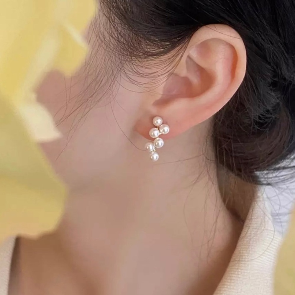 Exquisite Stylish Faux Pearl Earrings Accessories Jewelry